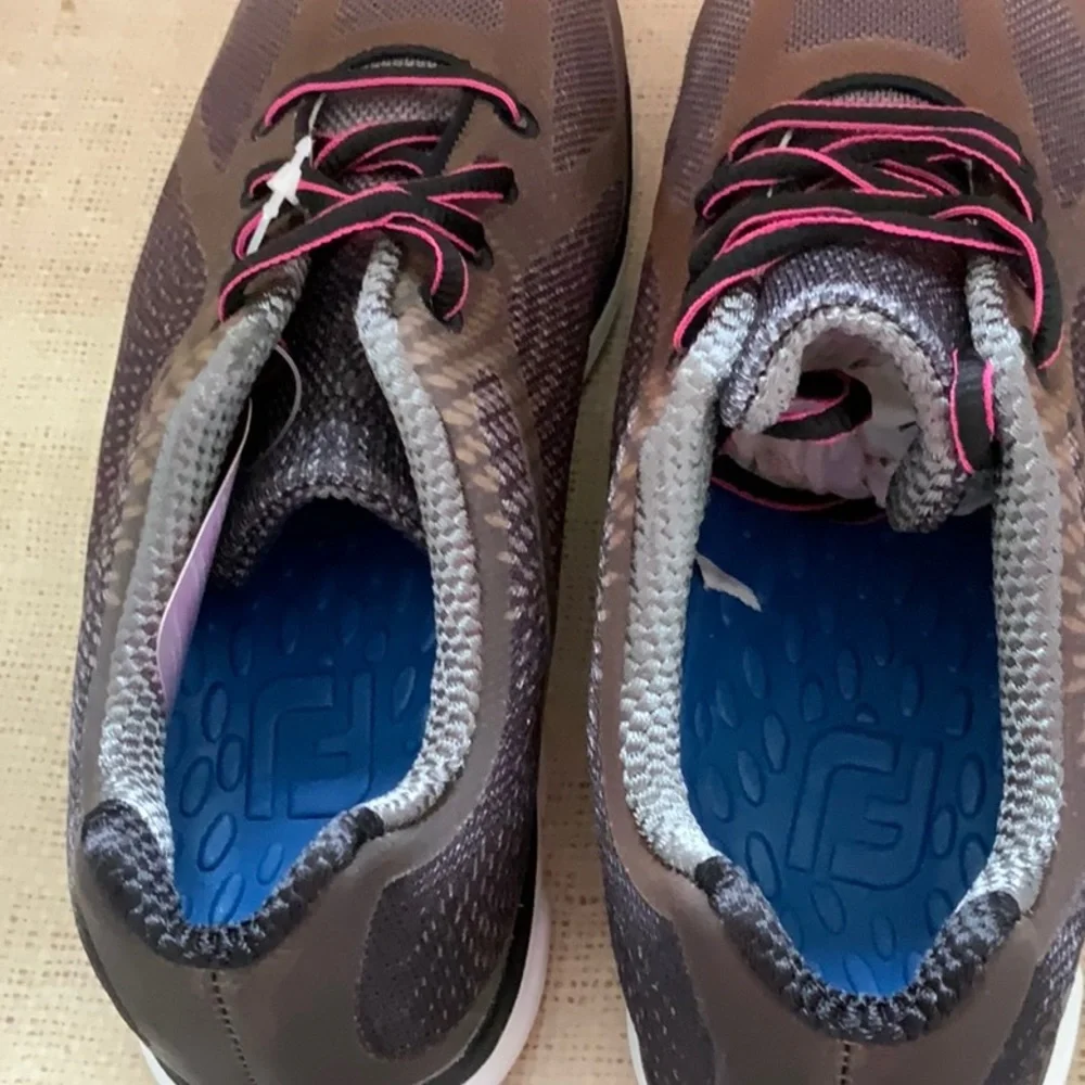 FootJoy Brown and Pink Women’s Golf Sneakers